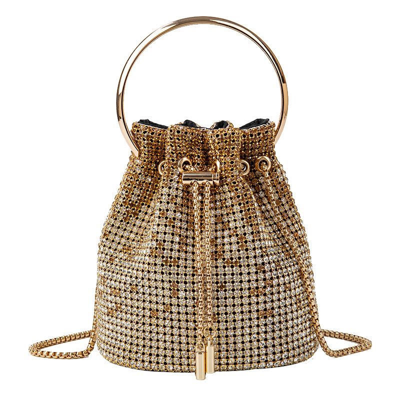 Luxury Bags On Sale - Diamond Bucket Bag for Women Rhinestones