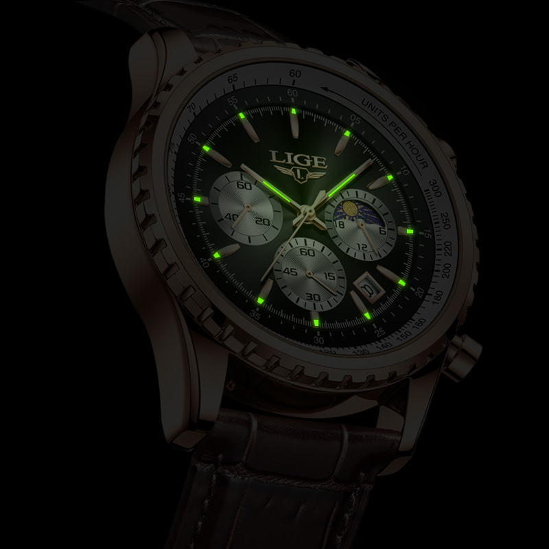 New Fashion Mens Watches LIGE  - Luxury Bags Brands List 评论和价格