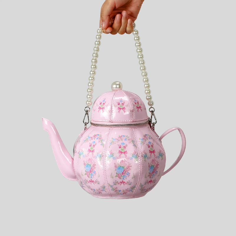 Pearl Chain Teapot Crossbody B - Luxury Bags On Sale 评论和价格