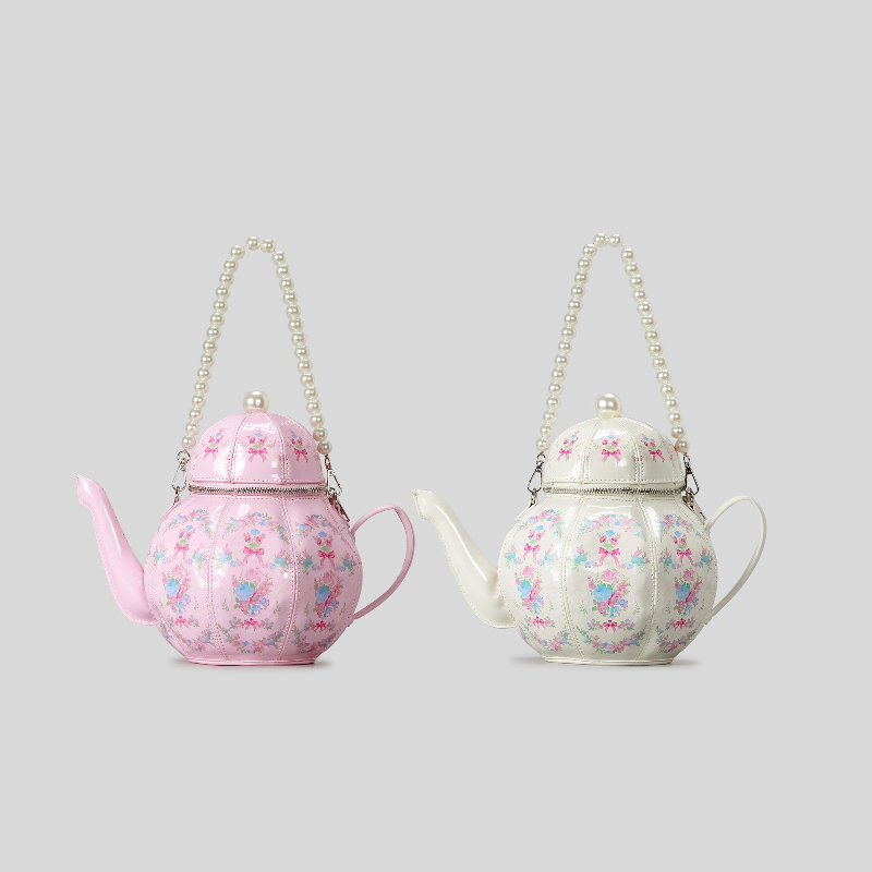 Pearl Chain Teapot Crossbody B - Luxury Bags On Sale 评论和价格
