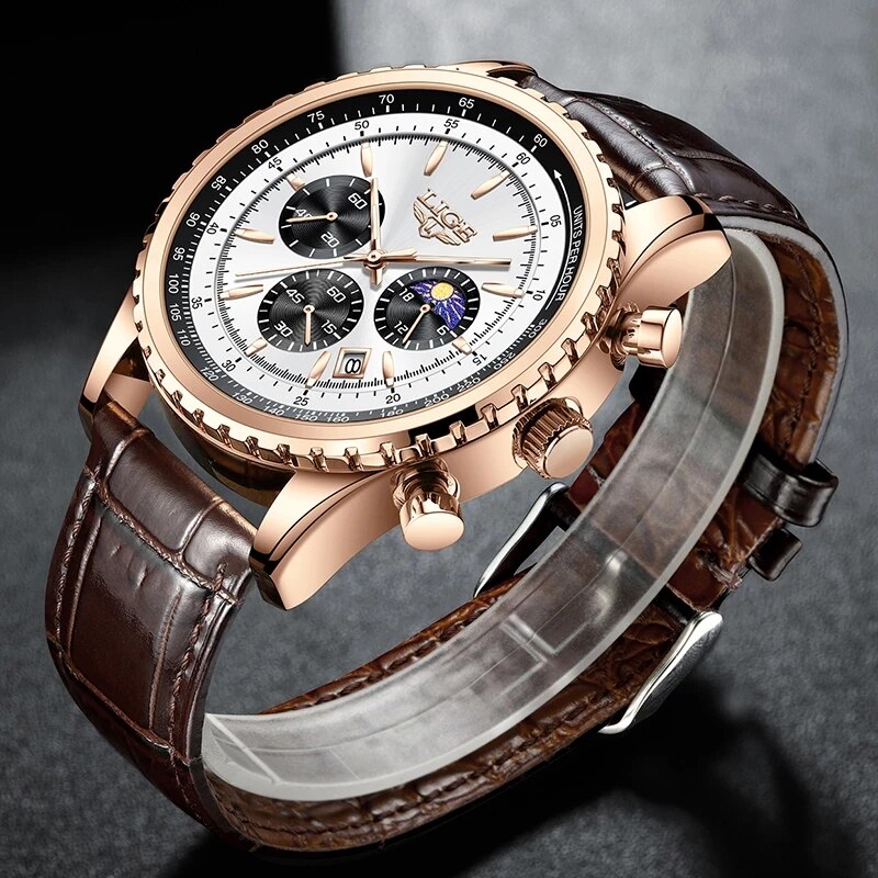 LIGE New Mens Watches Top Bran - Luxury Bags Brands List 评论和价格