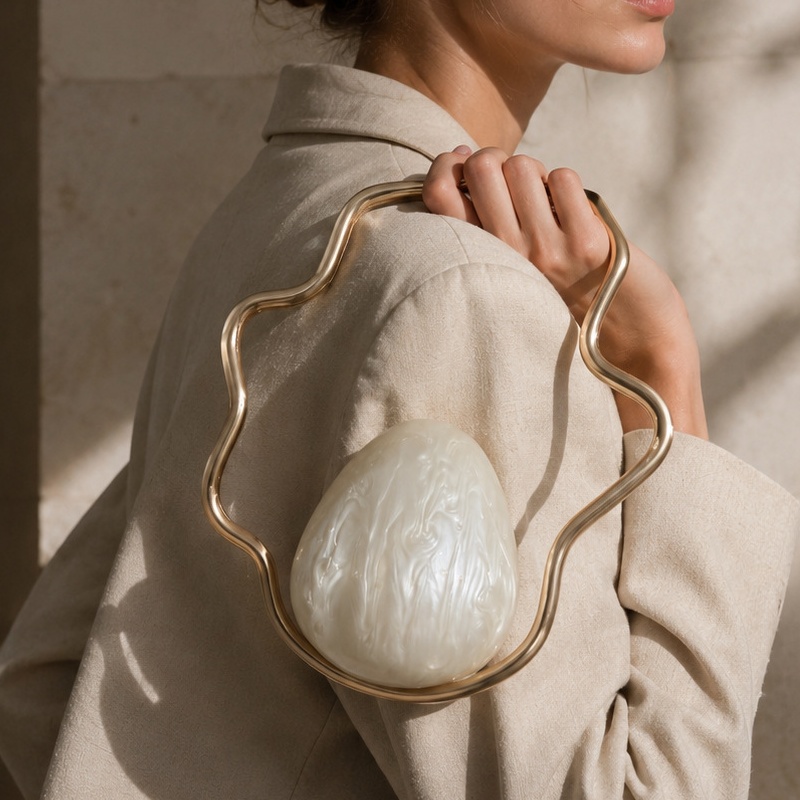 Women mini Acrylic Egg Bag Cut - Luxury Bags On Sale 评论和价格