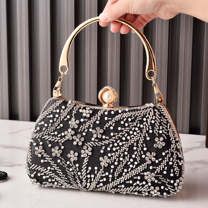 Black Handbag Beading Vintage  - Luxury Bags In China Wholesale 评论和价格